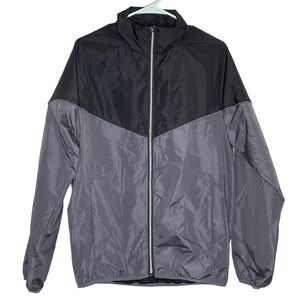 Reebok black and gray lightweight windbreaker NWT small
